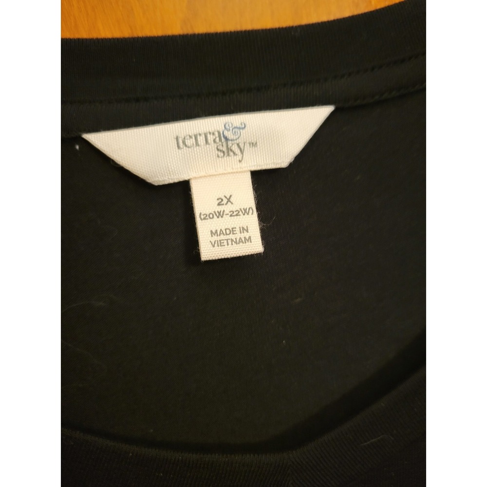 Terra & Sky Women's Plus Size 2X Black Long Sleeve Swing Dress New With Tag - B‎ - Picture 6 of 8